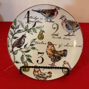 Festive Twelve Days of Christmas Plate